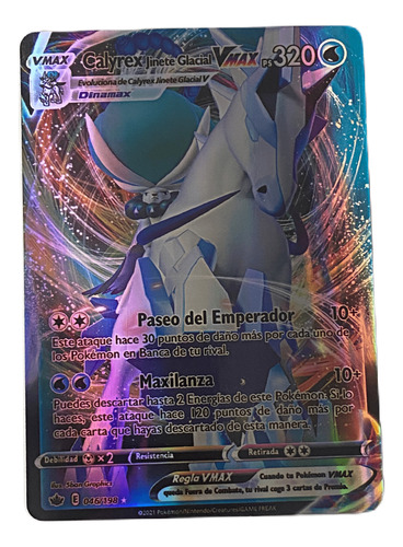 Juego De Carta Pokemon Alternativa Calyrex Jinete Glacial