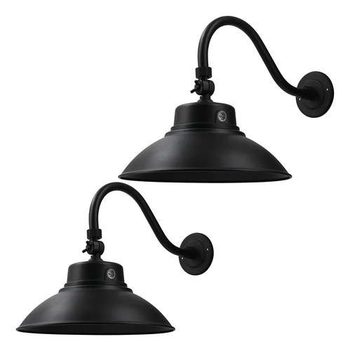 Luz Led Cuello Cisne Negra 36 Cm 5000 K X2