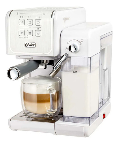 Cafetera Espresso Oster Primalatte Touch Bvstem6801w Blanco
