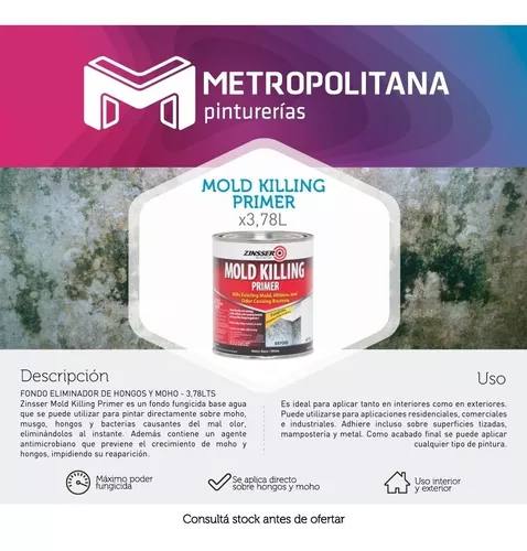 Pintura Antihongo Mold Killing Primer, Zinsser