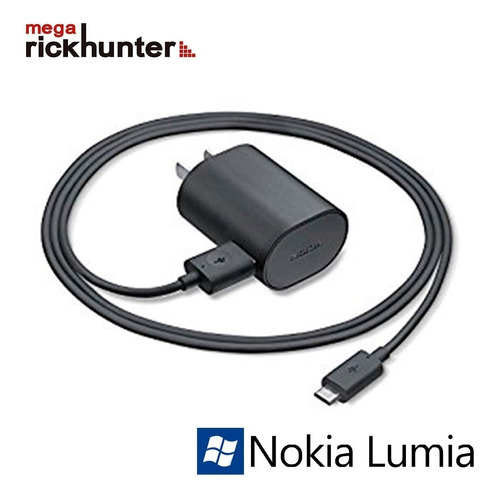 Cargador Nokia Lumia Carga Rapida Ac-60u + Cable Usb