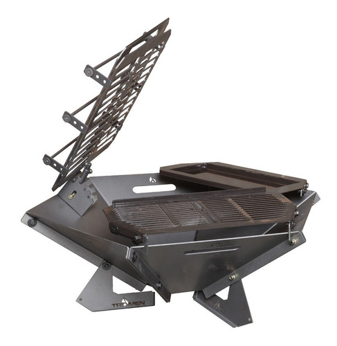 Imagen 1 de 10 de Asador Tromen Fogón Novecento Cruz Parrilla Plancha + Cuotas