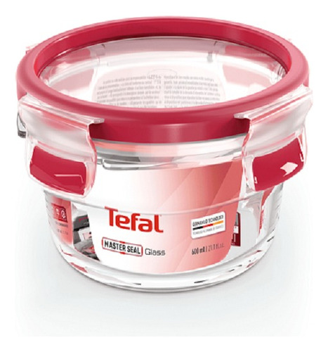 Contenedor Ms Glass Redondo 0.6l, Tefal, N1040310 Transparente