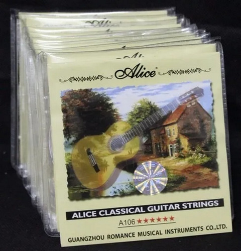 Encordoamento De Violão Clássico Nylon Alice A106