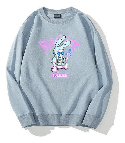 Hh Sudadera Con Cuello Redondo Y Estampado Moda Para Hombre