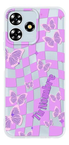 Funda Para Zte Para Mujer Cuadros Mariposas Con Nombre