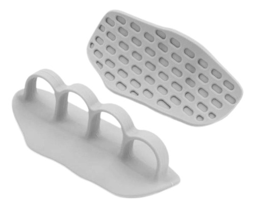 1 Par De Agarres De Levantamiento De Pesas Protector Gris