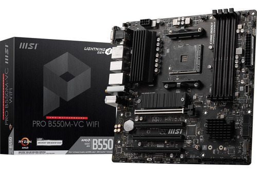 MSI B550m-Itx/Ac Negro AMD Ryzen DDR4 64GB.