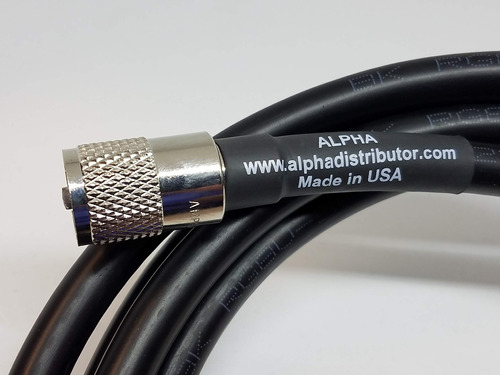 50 Ft Rg8u Cable Coaxial Amphenol Pl259s Attached