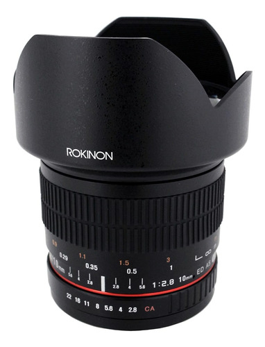 Lente Rokinon 10 Mm F2.8 Para Camara Slr Digitales Nikon Ae