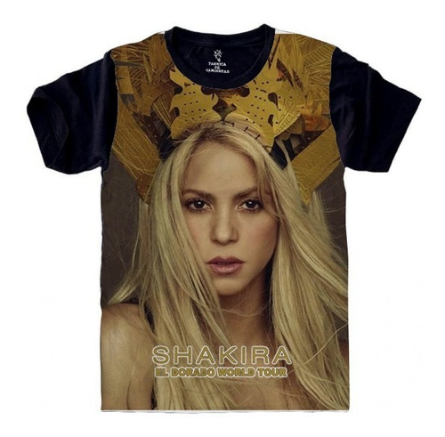 Camisa Camiseta Shakira El Dourado World Tour 905
