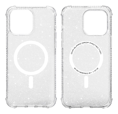 Capa Dropguard Pro Glitter X-one Magsafe iPhone 15 Pro Max
