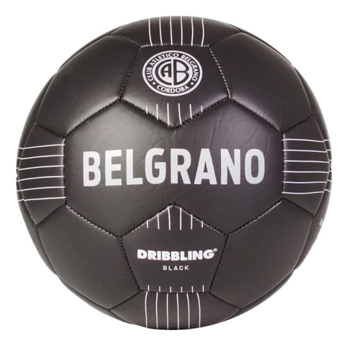 Pelota De Futbol Balon Belgrano Dribbling N5 Black Line