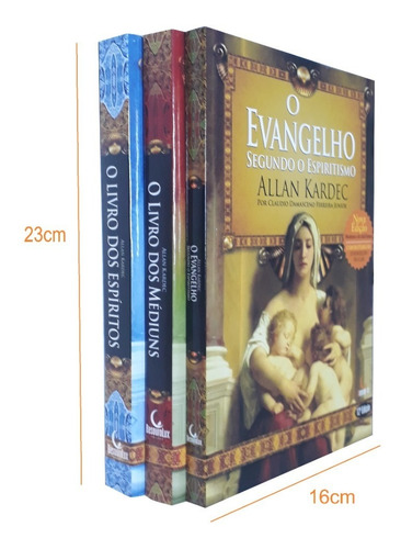 Imagem 3 de 3 de Kit Allan Kardec Espiritos Mediuns Evangelho Facil Leitura