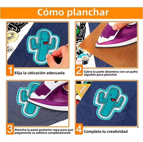Set De 16 Parches Bordados Termoadhesivos Gatitos