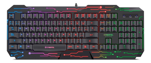 Teclado Cybertel Gamer Elektron Negro