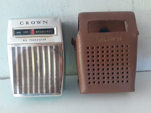 Antigo Rádio Portátil Am Crown Anos '60' (funcionando)