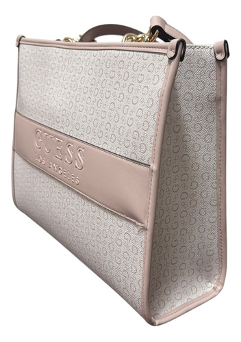 Bolsa Guess Color Rosa Palido Para Dama Sg962222 Rosa Pálido Rayas Oro Rosa Pálido