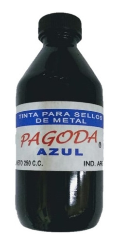 Tinta Almohadilla Sello Metal Pagoda / Pelikan 1/4 Litro 250