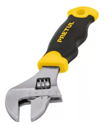 Llave Ajustable (perico Corto) 5  Cromada Con Grip, Pretul P