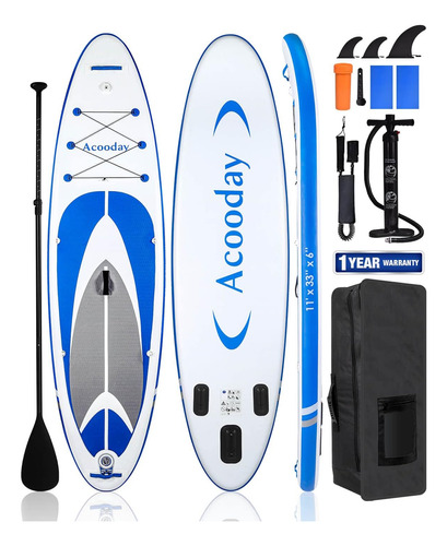 Inflatable Paddle Board For Adults -  Extra Wide Stand Up Pa