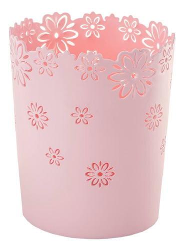 Saddrop Lindo Bote De Basura Rosa Para Bao, Cubo De Basura R