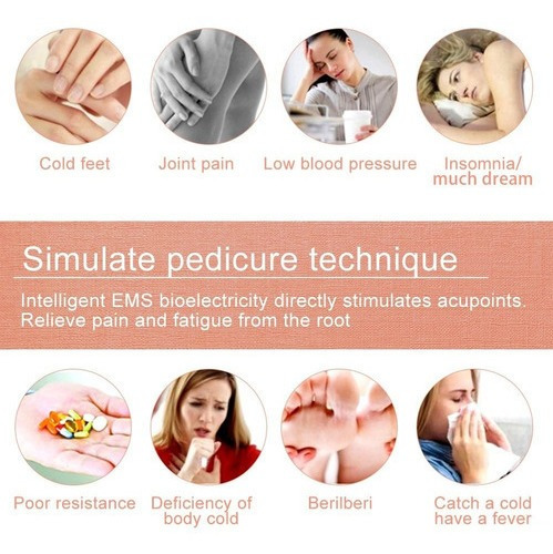 Imagem 10 de 10 de Massageadora De Pés Elétrica Dobrável Ems Relaxa Os