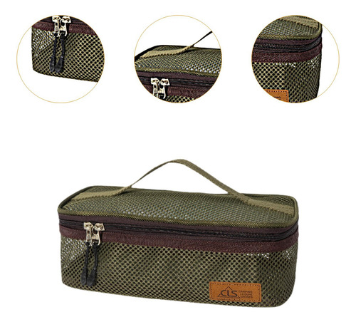 Bolsa Organizadora De Viaje Para Utensilios Verde Profundo