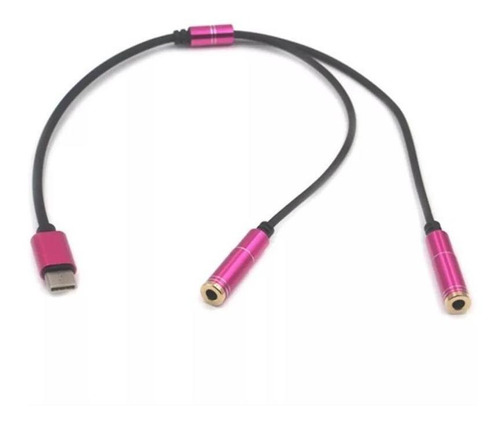 Cable Adaptador Tipo C A 3.5 Mm 2 En 1 Jack Audífonos