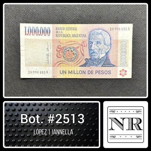 Argentina - 1000000 $ Ley - Año 1981 - Bot. #2513 - L | I