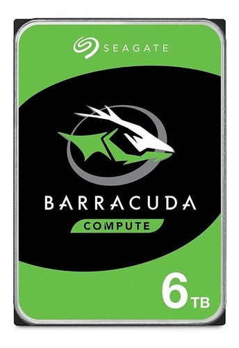 Hd 6tb Seagate Barracuda 5900rpm Sata 3 6gb/s 256mb Cache Cor Prata/preto