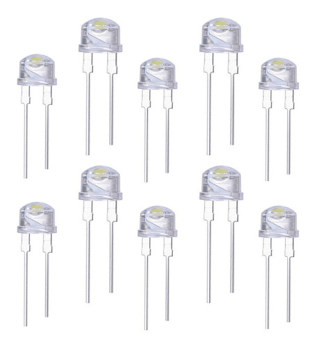 Led Electrónica Alta Potencia Blanco Brillante 10 Luz Blanco frío