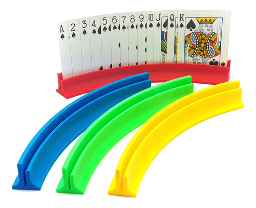 Sujetador De Barajas Soporte Para Cartas Naipes Set 4 Piezas