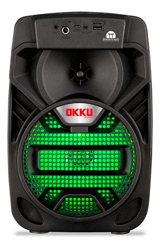 Bocina Bafle 6.5 PLG Okku 5000w, Recargable Bluetooth Color Negro