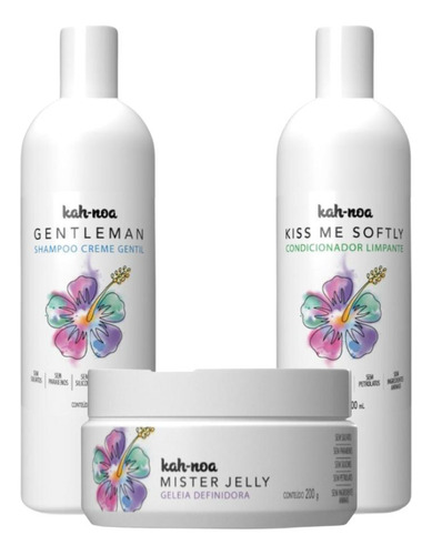 Kit Kah-noa Higienizadores Shampoo Condicion E Mister Jelly