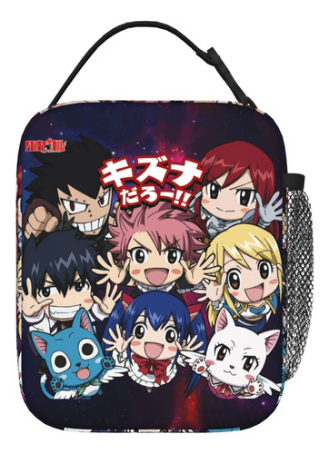 Nnola Bolsa Almuerzo Cola Hada Anime Caja Impermeable 3d Al