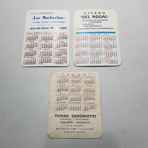 Imagen 7 de 7 de Antiguos Almanaques De Bolsillo Lote X 5 Mag 59368