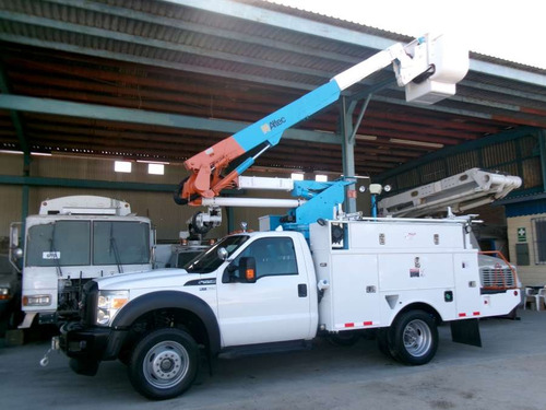 Camion 2011 Ford F550 Grua Canastilla 13 M Insulada 4x4