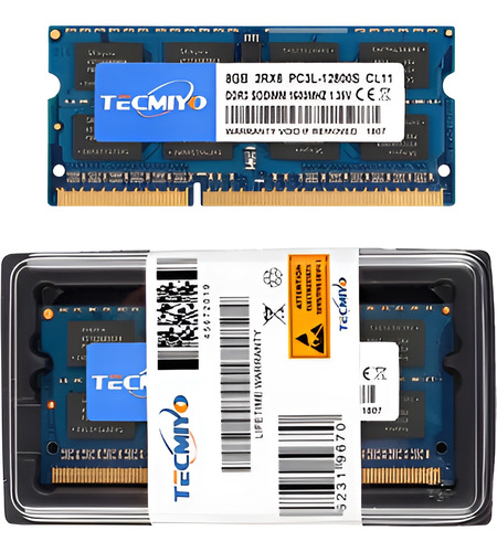 Memoria Ram 8gb Ddr3-1866mhz Sodimm Tecmiyo Para Notebook Pc
