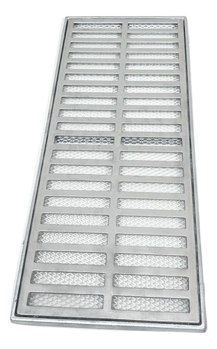 Ralo Grelha Pluvial 20x50 Aluminio + Tela Anti Insetos