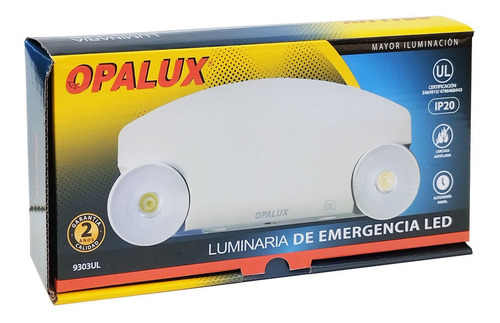 Lámpara De Emergencia Led 9303ul Opalux