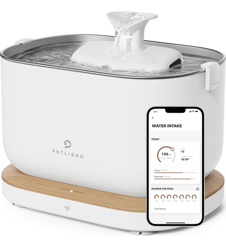 Fonte De Água Cat Petlibro Dockstream 2,5 L Com Monitorament