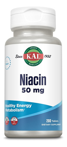 Suplemento De Niacina De 50 Mg 200 Unida - L a $524