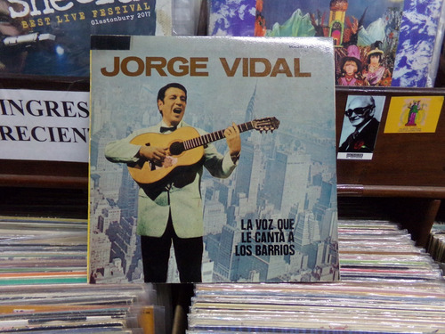 Jorge Vidal La Voz Que Le Canta A Los Barrios Lp Promo Kktus