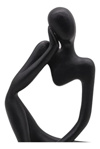 2x Thinker Figure Escultura Estante Estatuas Decoración