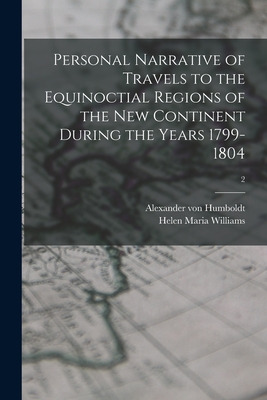 Libro Personal Narrative Of Travels To The Equinoctial Re...