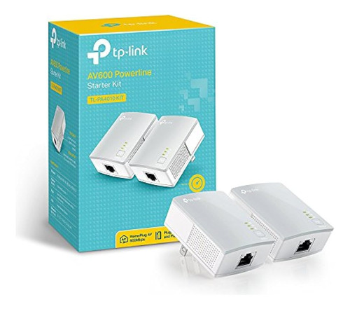 Adaptador Ethernet Powerline Tp-link Av600 (kit Tl-pa4010) -