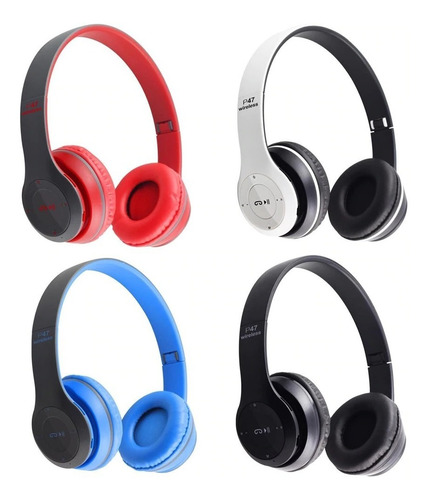 Imagen 6 de 6 de Auricular Bluetooth Vincha Micro Sd Radio Fm Inalambrico P47
