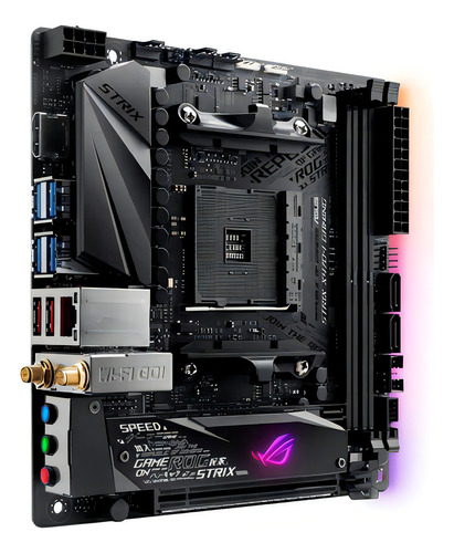 Placa Mae Asus Rog Strix X470-i Gaming Amd Am4 Mini Itx X470