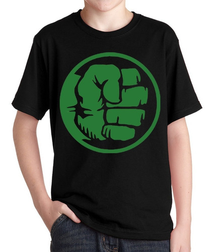 Remeras Hulk Logo Niños Comic Superheroe Bruce Banner